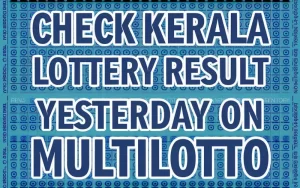 kerala lottery result yesterday